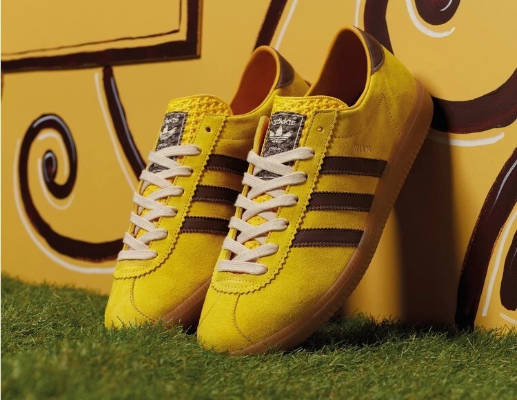 adidas Originals Wien in Yellow and Brown UK Size 9 | eBay