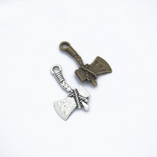 Axe Charms Bronze Tibetan Silver Pendants Jewelry Making DIY Accessories 10Pcs