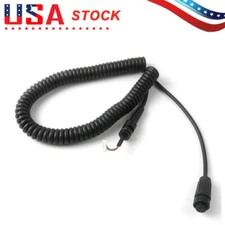 For Raytheon/Raymarine Ray215 VHF Radio Microphone Mic Cord Cable Coiled R49060
