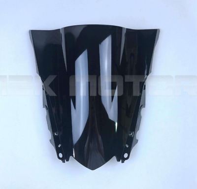 BLACK WINDSCREEN CLEAR WINDSHIELD for YAMAHA R3 YZF-R3 2014 2015 2016 ...