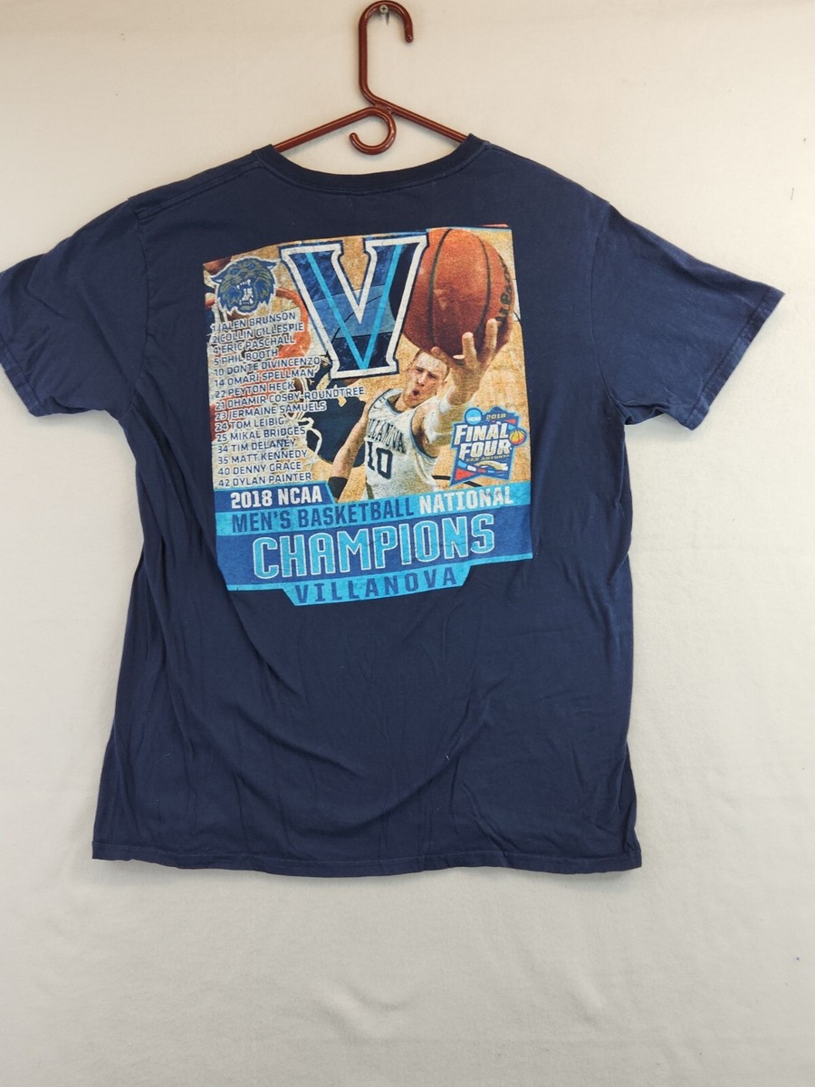 Vintage 2018 Final Four Villanova Champs Graphics Mens Blue T