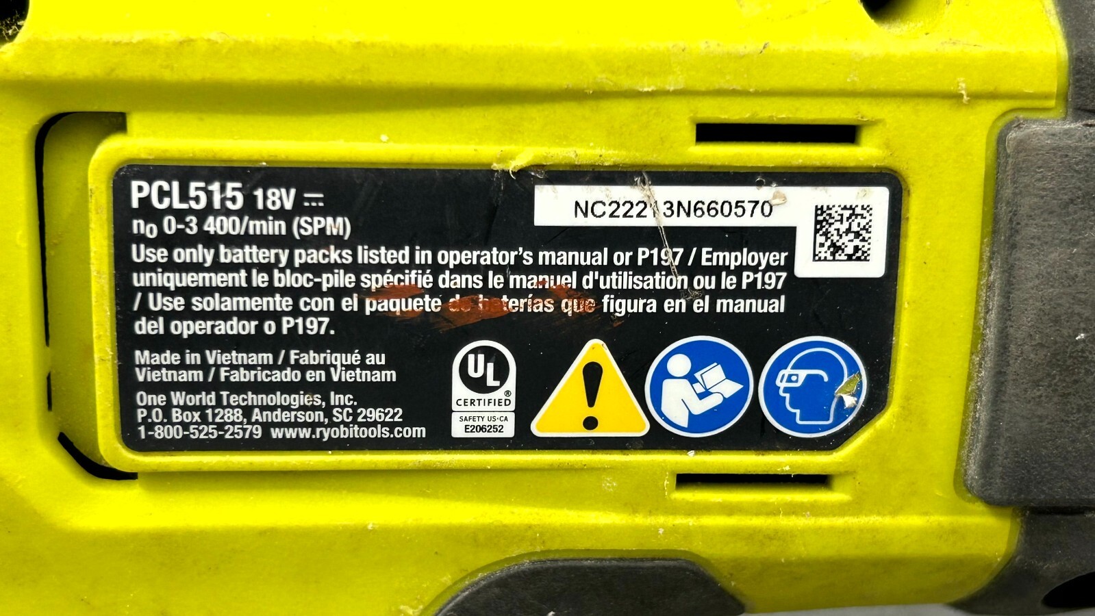 Ryobi ONE+ 18V Reciprocating Saw PCL515 (TOOL ONLY) Free Shipping eBay