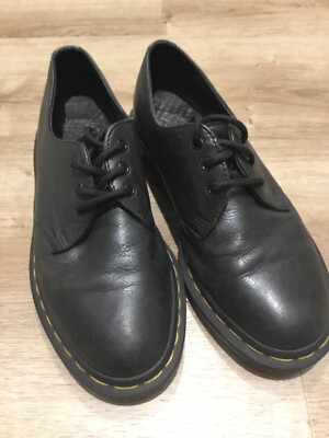 Dr Martens Mens Womens Black Leather School Smart Shoes AW501 UK Eur 37  UK