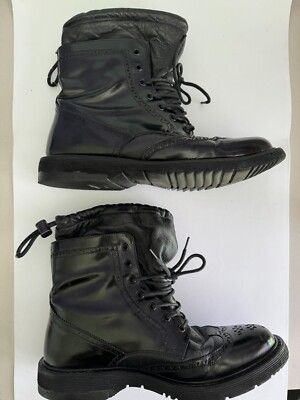 MENS PRADA LEATHER BOOTS BLACK WINGTIP / US 9.5/ UK8.5 | eBay display picture 1