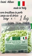 Cera Brasiliana Pastiglie Perline per Ceretta Depilazione TEA TREE Senza Strisce