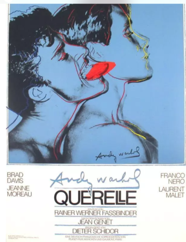 Querelle Blue Original 1983 Andy Warhol Film Poster Art Print - 1st Printing