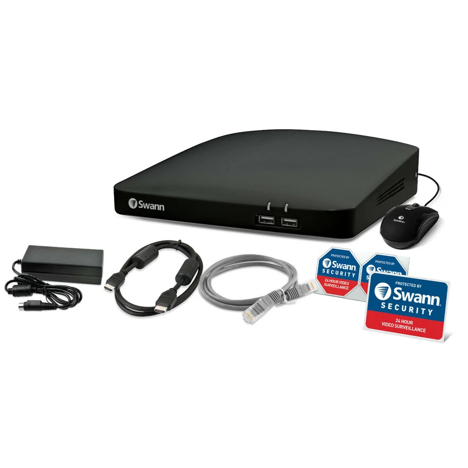 Swann SWNVR-88780 8 Channel 4k 2TB Ultra HD Network Video Recorder CCTV 887