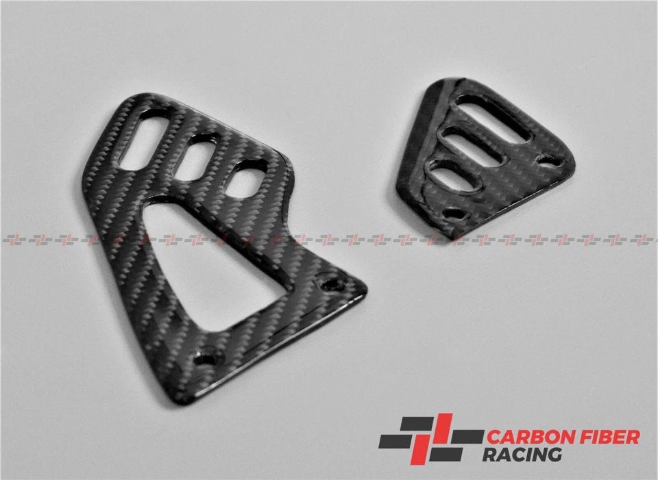 Placas de talón delanteras de fibra de carbono para Aprilia (RSV4 2009-2022) (Tuono V4 2011-2022) Foto 3 de 3
