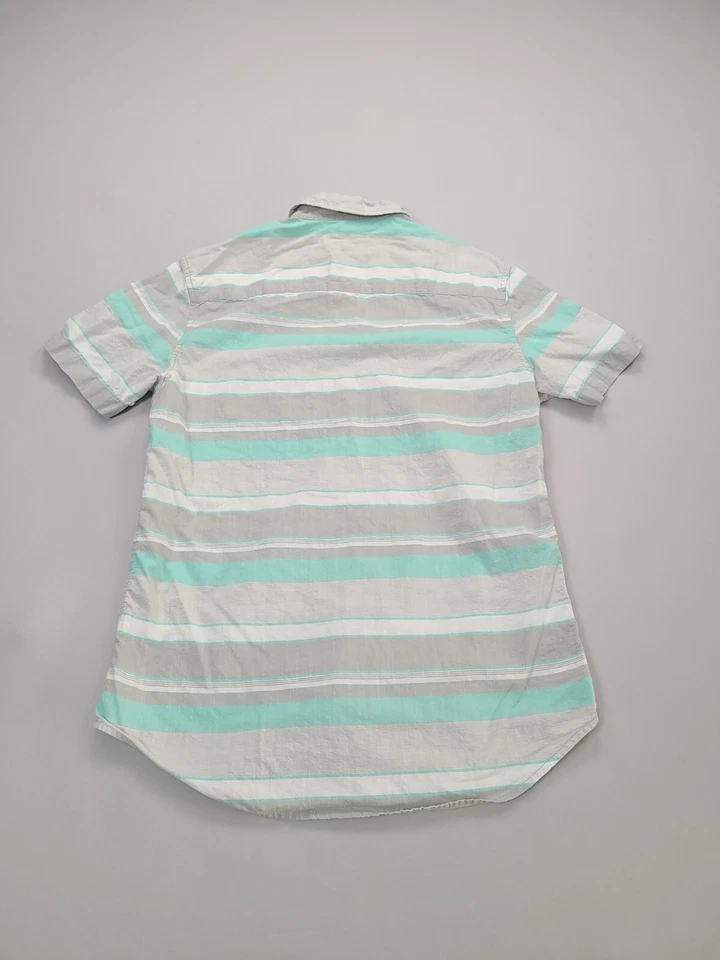 Free Planet Shirt Mens Medium Gray Button Up Casual Comfort Outdoors - Image 2 of 4