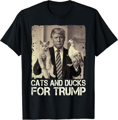 Cats and Ducks for Trump 2024 Kittens and Ducks for Trump T-Shirt