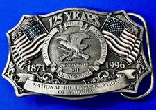 National Rifle Association Of America 125 Years Commemorative Gun Belt Buckle