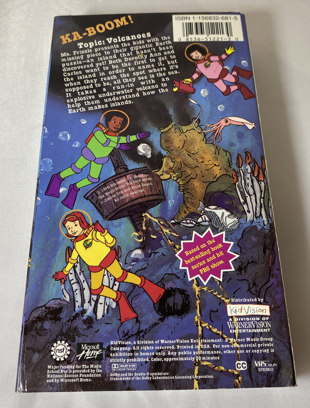 The Magic School Bus - Blows Its Top (VHS, 1996) Scholastic Video ...