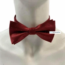 Wedding Style Pre-tied Bow Tie Fashion Tuxedo Burgundy Color Neckwear for Men 
