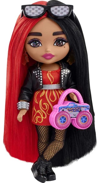 Barbie Extra Minis Puppe - Kleine Puppe Mit Starker PersöNlichkeit Durch Brille-image