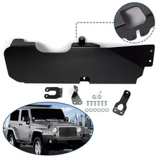 Fit for 2007-2018 Jeep Wrangler JK 4WD 2-Door Steel Gas Tank Skid Plate Black