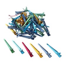50pcs Hair Clips Alligator Duck Compartment Clips For Salon Hairstyle Makeup