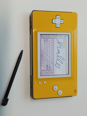 Nintendo GameBoy Macro Gelb Schwarz | DS Lite/GBA Umbau Mod  Sound Konsole