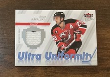 2007-08 Fleer Ultra #U-RA Brian Rafalski Ultra Uniformity Jersey Devils