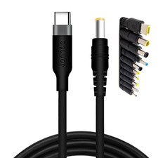 USB C/Type-C PD to 12V 5.5x2.5mm Power Cable for Laptop LED Light CCTV Camera