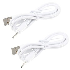 2pcs USB Charger Replacement for Stylus Pen Tablet 3.3 feet, white2