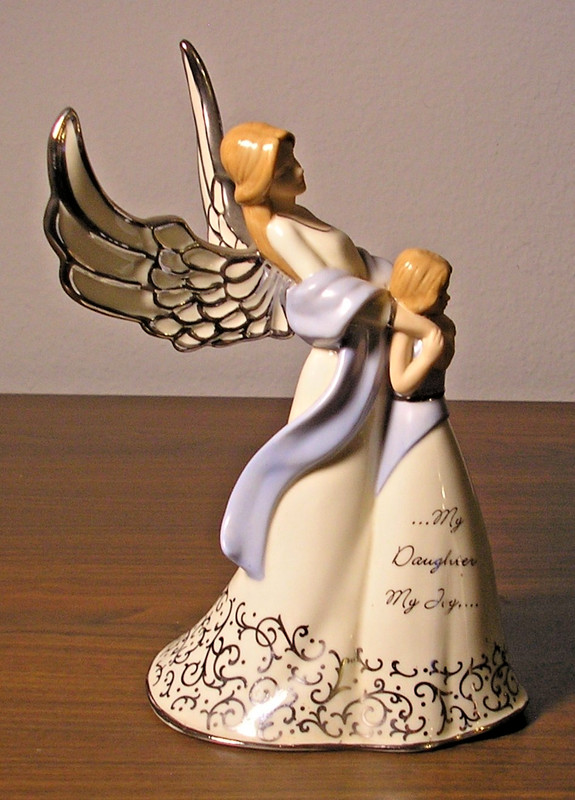 The Bradford Exchange My Daughter, My Joy Music Box Porcelain Figurine No Box