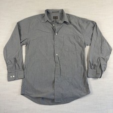 Calvin Klein Men's Striped Long Sleeve Dress Shirt Size 15 32-33