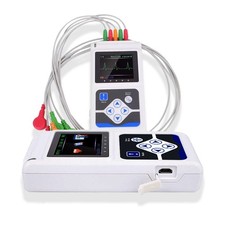 TLC9803 24h 3-Channel ECG EKG Holter Monitor with PC Analysis Software
