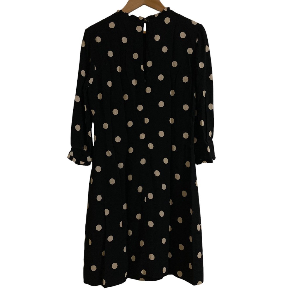 Kate Spade polka dot knee-length dress, size 2, black Women USED thumbnail 2