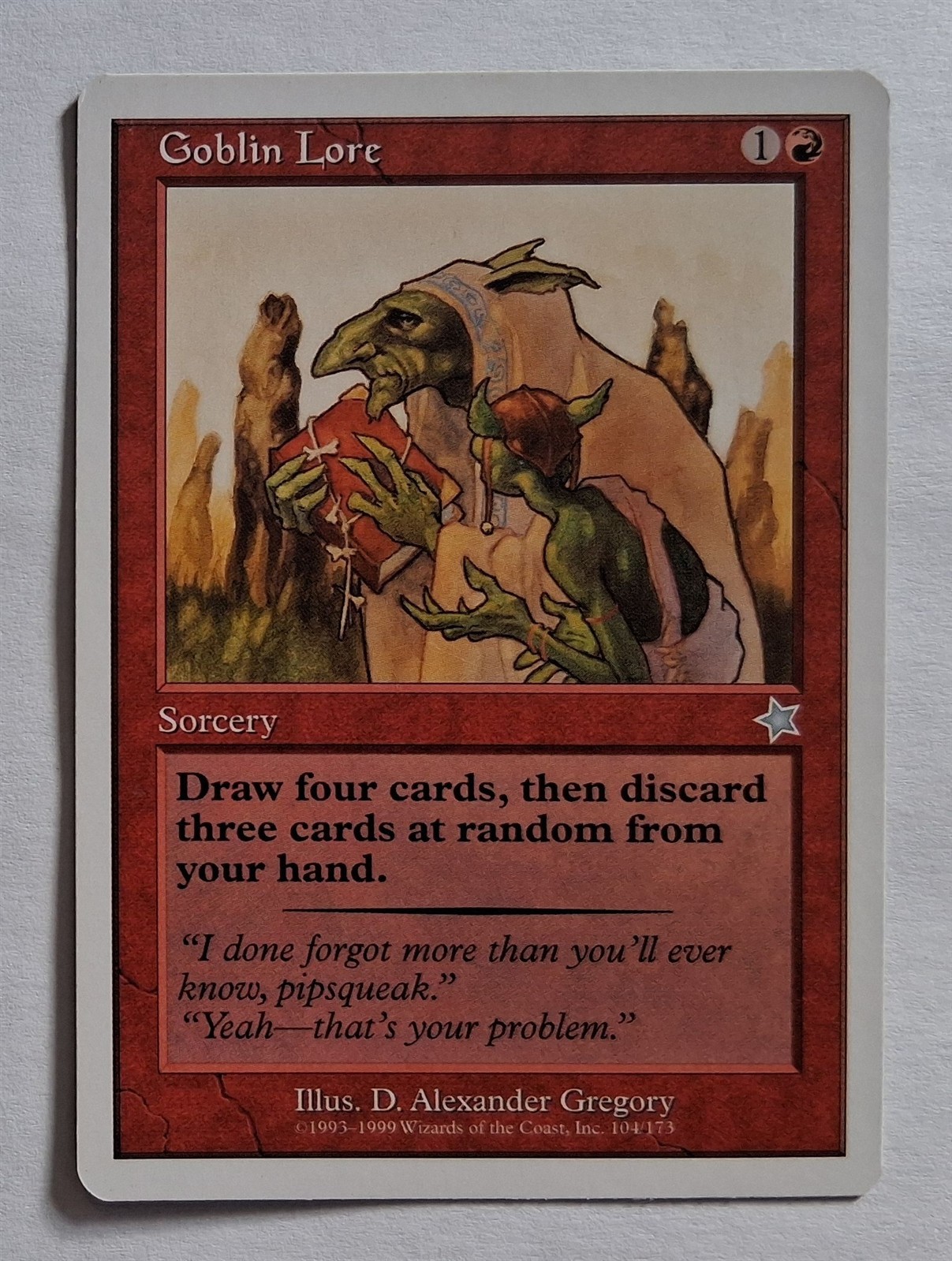 Magic MTG - Goblin Lore - Starter 99 1999 - LP