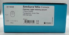 10 Coloplast 16335 SenSura Mio Convex Light Ostomy Pouch 3/8"-1 11/16 Maxi 2024