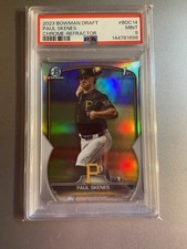 2024 Bowman Draft Chrome Refractor Paul Skenes #BDC-14  PSA 9 LSU Pittsburgh