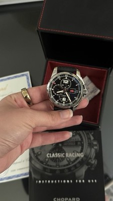Chopard Mille Miglia GT XL 44mm Auto Chronograph Black Dial Rubber Strap Box