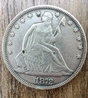 1872 P Seated Liberty Half Dollar