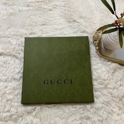 Authentic Gucci Empty Green Gift Box | Luxury Designer Packaging 10x10