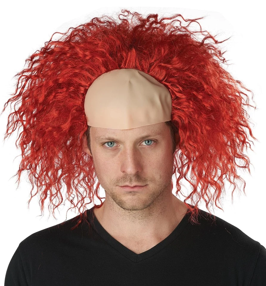 California Costumes, Clown Pattern Baldness, Wig with Bald Cap One Size - Image 2 of 2