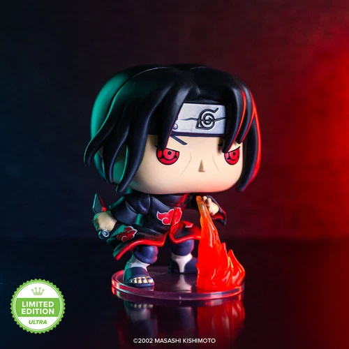 Funko POP! Ultra Itachi Uchiha Fireball Jutsu Naruto #1842 +Protector🔥🎴LE/5000