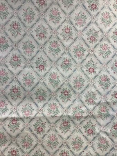 Muted Blocks of Tiny Florals - Joan Kessler Chintz Fabric - 3+2/3 Yards X 44”