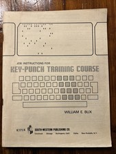 1969 Job Instructions For Key-Punch Training Course