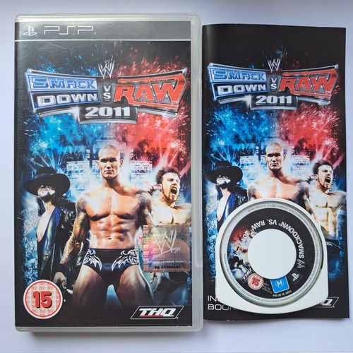 WWE Smackdown vs Raw 2011 Sony PSP gioco completo manuale wrestling raro testato ottime condizioni - Foto 1 di 6