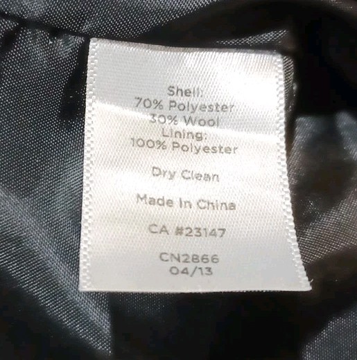 TALBOTS Wool Polyester Blend Knee Length Black An… - image 7