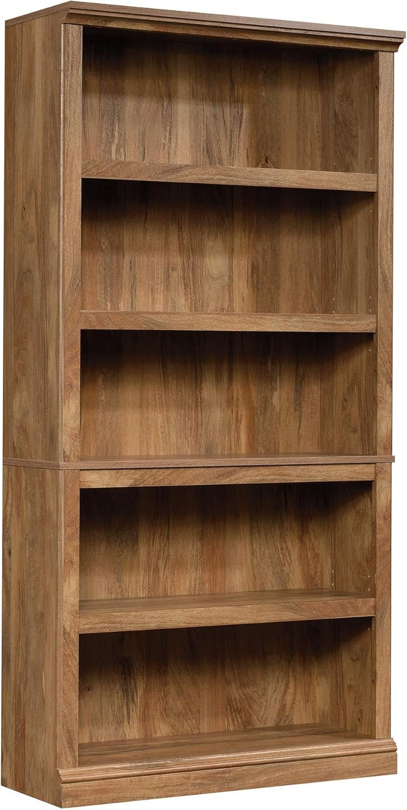 5-Tier Sindoori Mango Wooden Bookshelf for Home & Office Storage