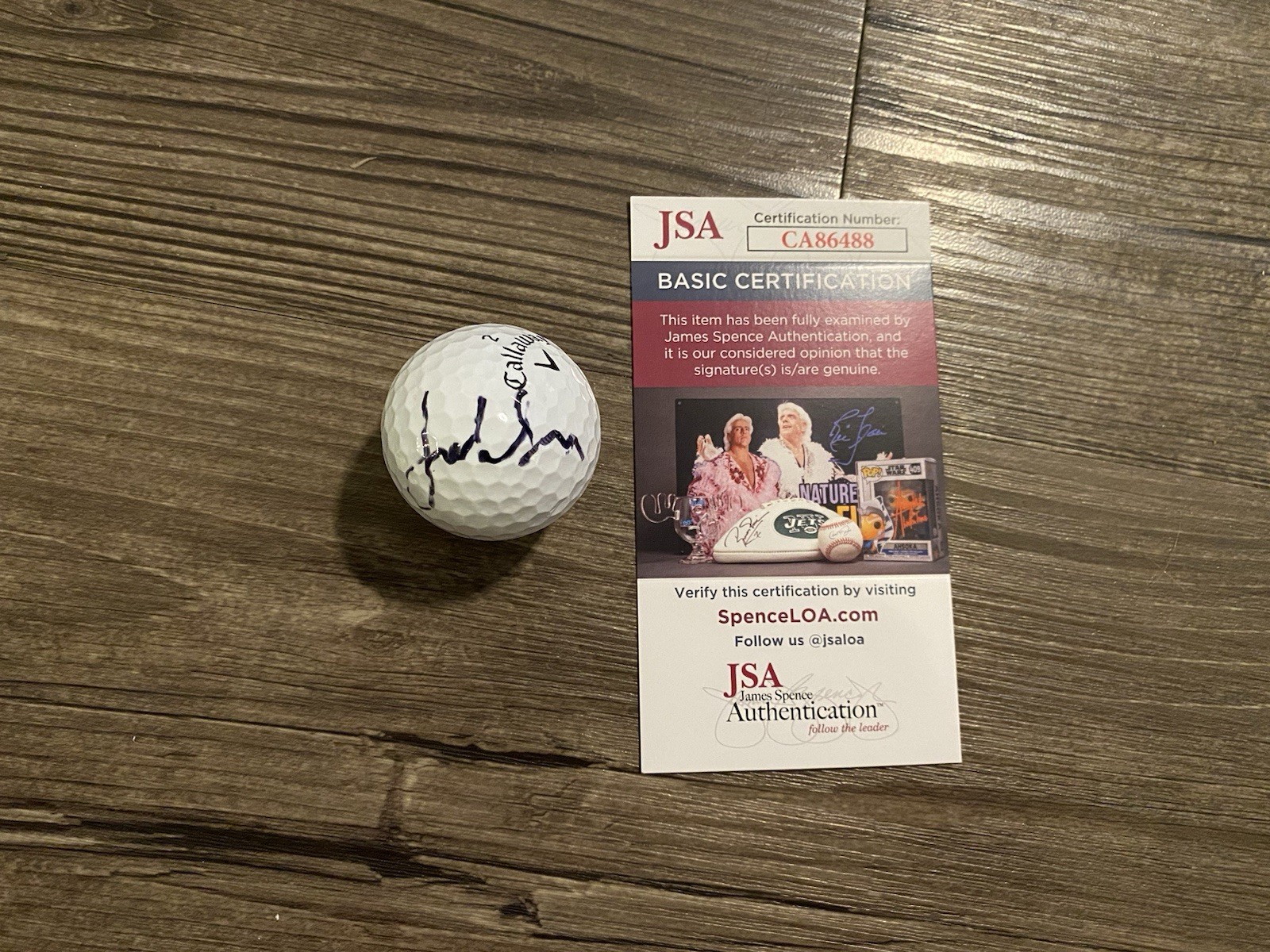Jordan Spieth Autographed Signed Golf Ball Masters US Open The Open Champion 2025 JSA 