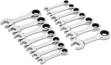 Juego De Llaves Combinadas Sunex Tools 9917MPRA - 25 Piezas Métricas Pulidas, Ranura En V
