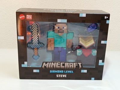 Mattel Minecraft Diamond Level Steve-Actionfigur HLN39