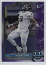 2021-22 Bowman U Chrome Prospects Purple Refractor DeMarvin Leal #68 1mv7