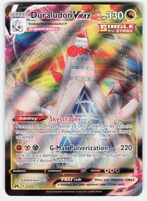 Duraludon VMAX Holo Ultra Rare SWSH: Crown Zenith 104/159 NM