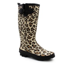 Womens Adjustable Calf Wellies Waterproof Ladies Wellington Festival Rain Boot
