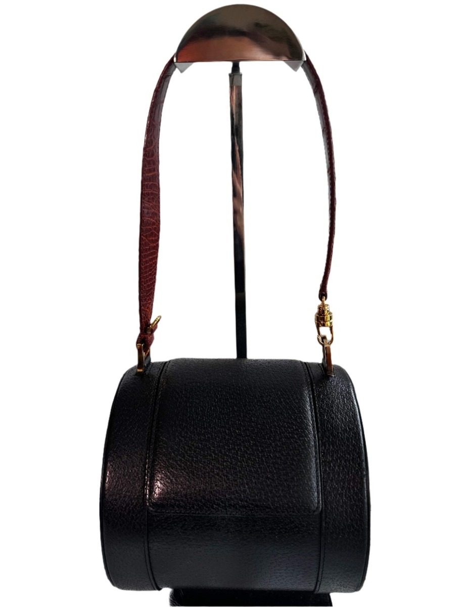 Bvlgari Black Leather B.Zero1 Cylinder Bag | eBay