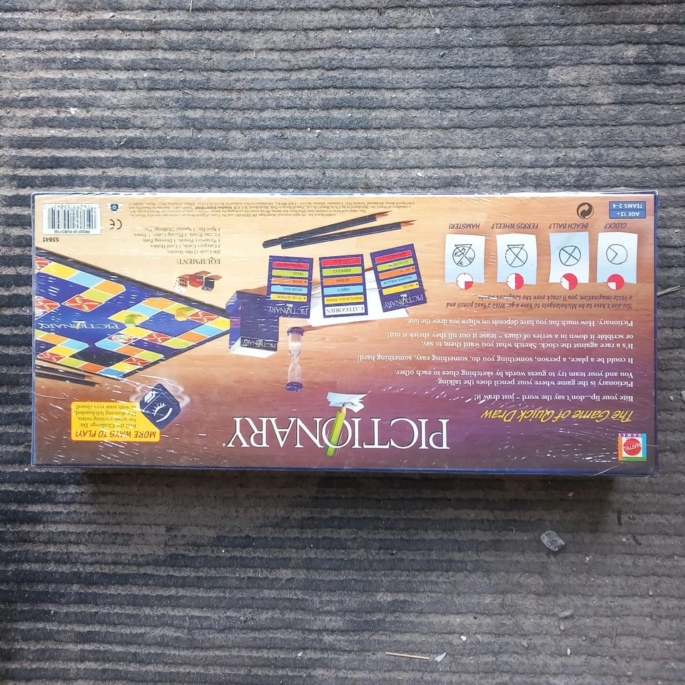 Pictionary Board Game Quick Draw Family Fun Parker Brothers - Image 2 of 3