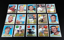 1969 Topps Baseball Lot of 15 Cards EX to NM Range: Leon Wagner, Schofield